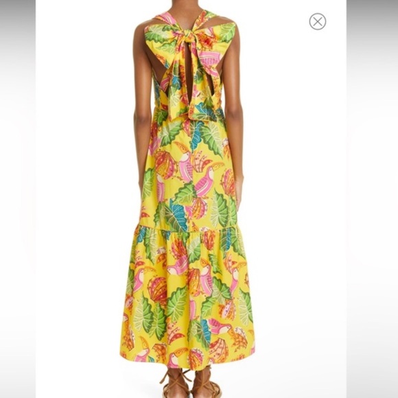 Farm Rio Yellow Beaks & Bananas Maxi Dress - Picture 2 of 7